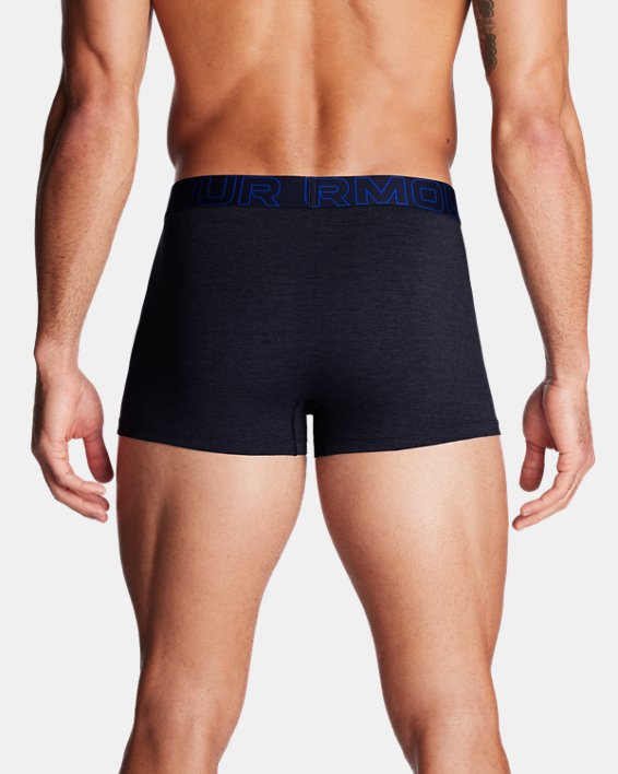 Men's UA Performance Cotton 3" 3-Pack Boxerjock®, Navy, pdpMainDesktop image number 1